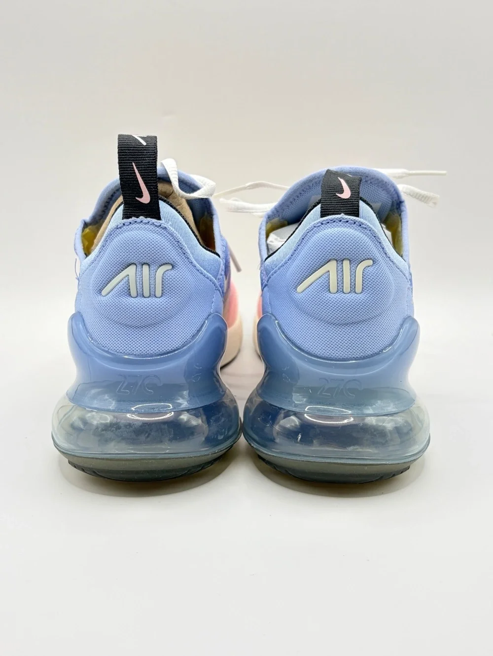 Women's Air Max 270 in the Aluminum / Alabaster / Pink Foam / Sail- NO BOX